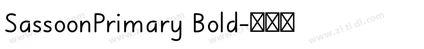 SassoonPrimary Bold字体转换
